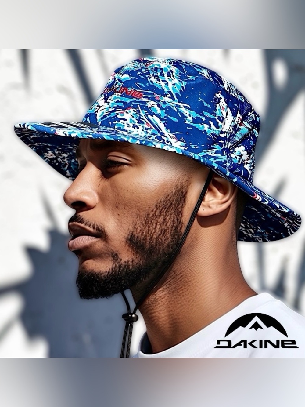 DaKine Unisex Blue White No Zone Moisture Floating UPF 50+ Hat 
Sz L/ XL